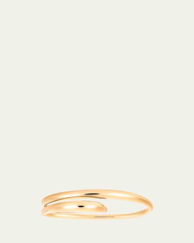 Heart Double-Finger Ring with Gold Vermeil